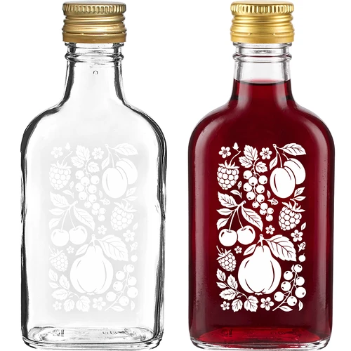 Taskumattipullo 200 ml kierrekorkilla ja ”Hedelmät”-painatuksella, kuvio 2 - 2