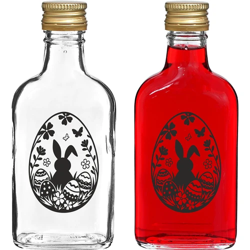 Taskumattipullo 200 ml kierrekorkilla, painatus "Pääsiäismuna", 1 kpl.