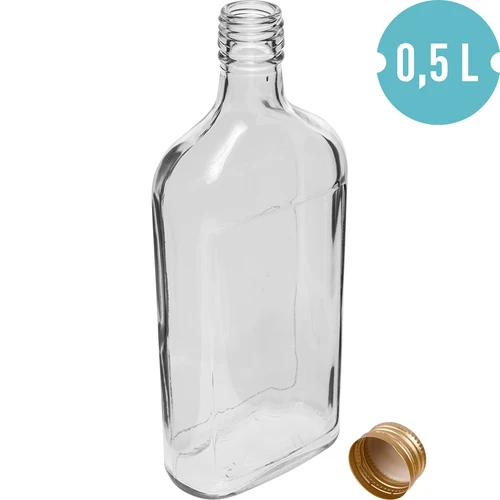 Taskumattipullo 500 ml kierrekorkilla ja ”Hedelmät”-painatuksella, malli 2 - 2