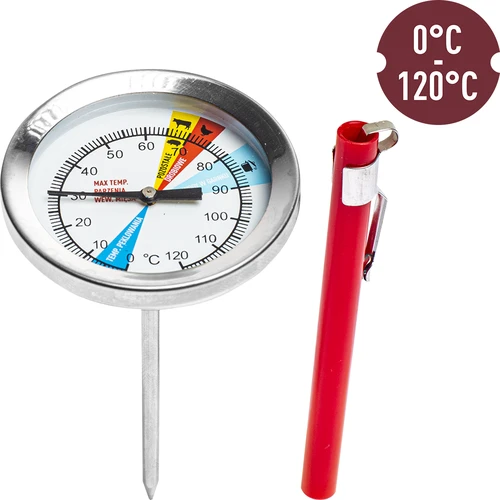 Termometri kinkkupuristimelle 0,8 kg (0°C - +120°C) 9,0 cm - 2