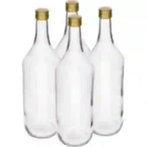 1 L Pöytäpullo kierrekorkilla fi28 - 4 kpl