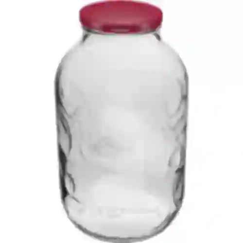 5L purkki ornamentilla, kansi viininpunainen fi 100