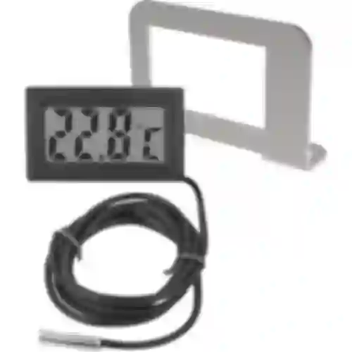 Elektroninen lämpömittari kehyksessä - tislauslaitteille (-50°C - +110°C)