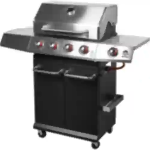 Kaasugrilli dragON BBQ101, 11,7 kW, musta-hopea