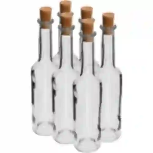 Likööripullo 350 ml 6 kpl + 6 korkkia