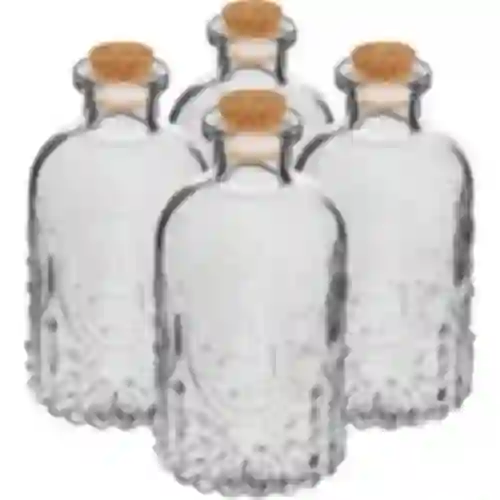 Pienipullojen sarja korkeilla, 240 ml - 4 kpl