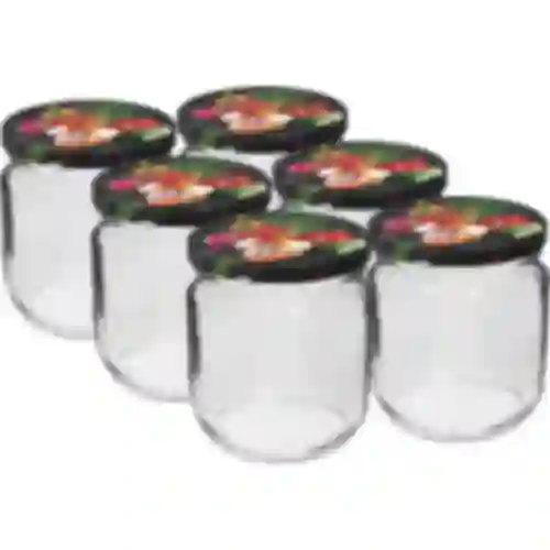 Purkit TO Gurken 425 ml värillisellä kierrekannella fi 82/6 - 6 kpl