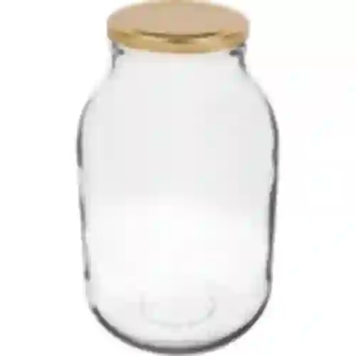Purkki 3 L - 1 kpl, kultainen kansi (fi 100)