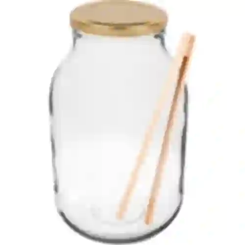 Purkki TO 3 L kultaisella kannella + pihdit fi 100