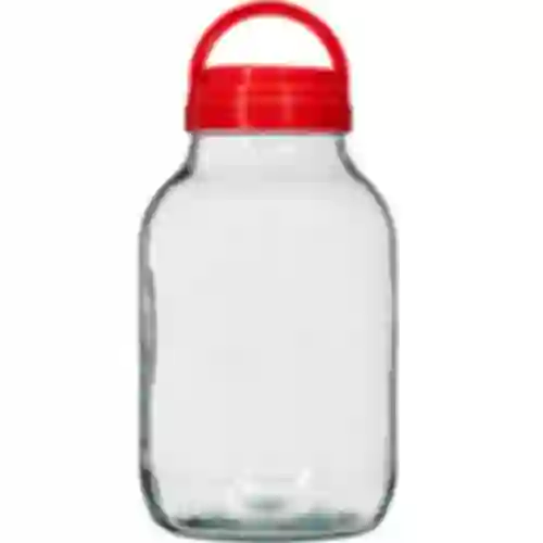 Purkki TO 4 L ja kansi fi 100 kahvalla