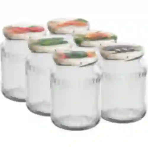 Purkki TO 720 ml värillisellä kannella fi 82/6 - 6 kpl