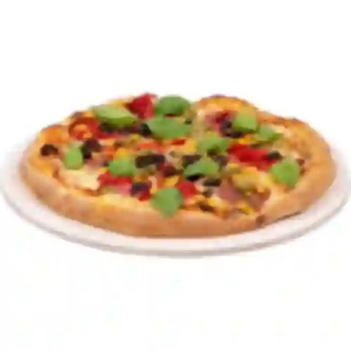 Pyöreä pizzakivi, valmistettu kordieriitista, halkaisija 33 cm