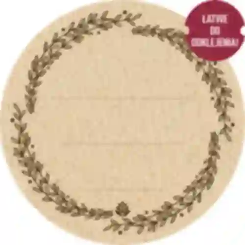 Pyöreät tarrat fi 66,5mm kansille/purkeille - 20kpl