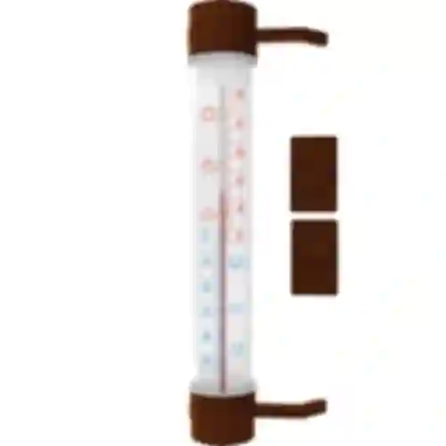 Ruskea ulkolämpömittari (-50°C - +50°C) 27cm
