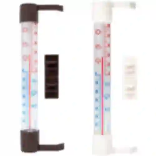 Ulkotermometri läpinäkyvällä asteikolla (-70°C - +50°C) 23cm mix