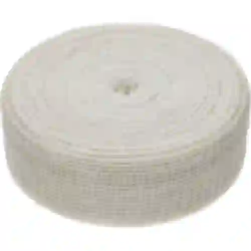Valkoinen lihaverkko, mitat 12,5 cm x 50 m, lämmönkestävyys jopa 220°C