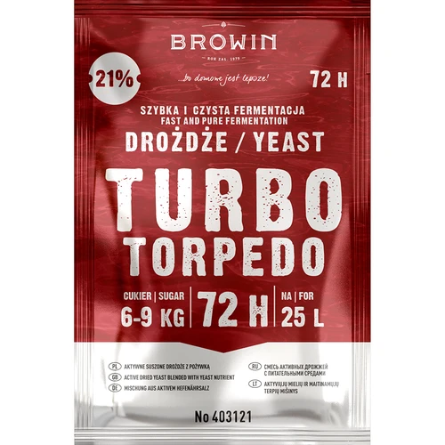 Tislaushiiva Turbo Torpedo 72h 21% - 120 g - 2