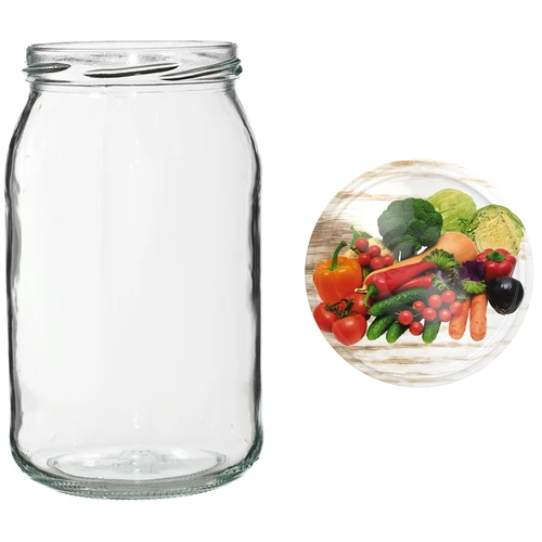 TO 900 ml purkki värillisellä kannella fi82/6 - 6 kpl - 13