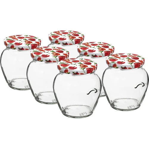 TO Amfora 580 ml purkki värillisellä kannella fi82/6-6kpl  - 1 