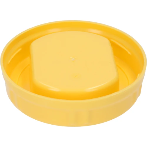 Muovinen twist-off-kansi TO Ø100 mm, keltainen, kahvalla, lasipurkkeihin - 2