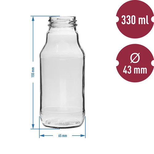 TO pullo mehua varten 330 ml korkilla fi 43 - 6 kpl. - 4