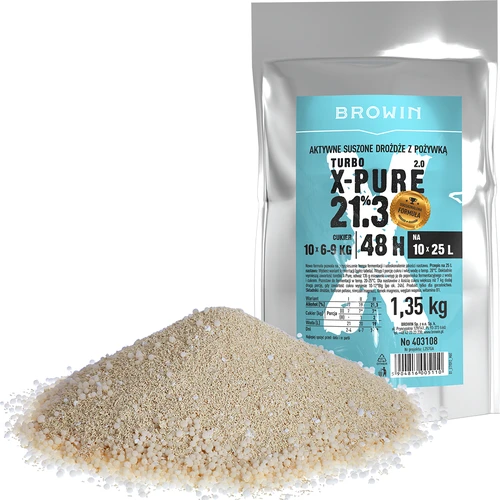 Turbo X-Pure 21,3% hiiva, 10 x 25 L, 1,35 kg - 2