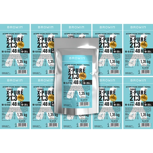 Turbo X-Pure 21,3% hiiva, 10 x 25 L, 1,35 kg - 5