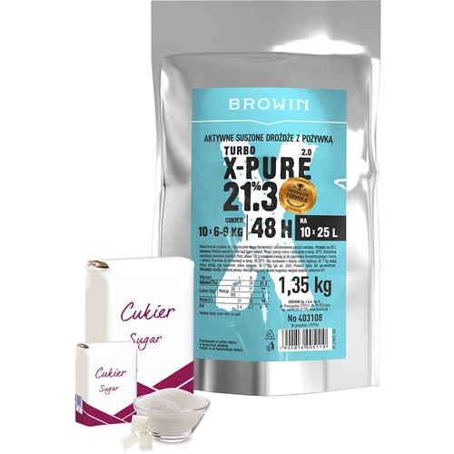 Turbo X-Pure 21,3% hiiva, 10 x 25 L, 1,35 kg - 3