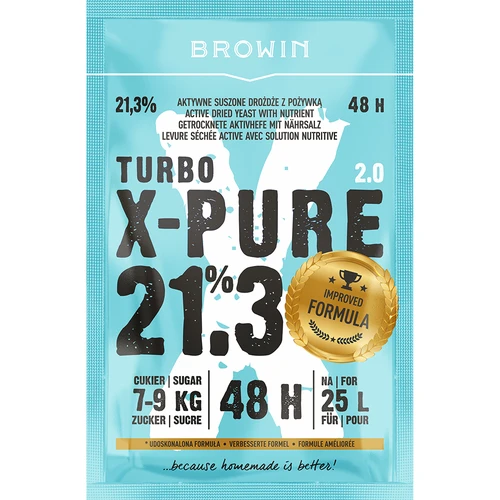 Turbohiiva X-Pure 21,3% 48h, 25 L  - 1 