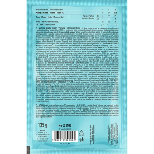 Turbohiiva X-Pure 21,3% 48h, 25 L - 2