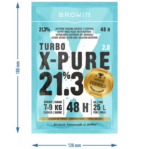 Turbohiiva X-Pure 21,3% 48h, 25 L - 5