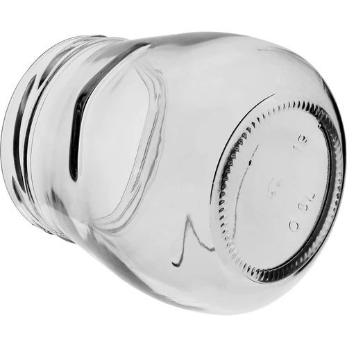 Twist-off-purkki 500ml "Käänteinen Amfora" viininpunaisella kannella fi 82/6, 6 kpl - 7