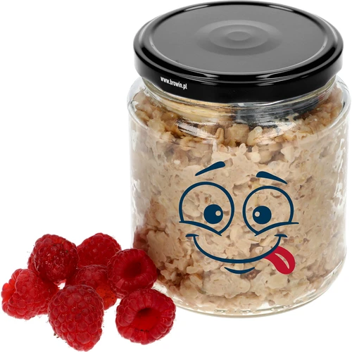 Twist-off-purkki 580 ml painatuksella Hymiö ja kierrekannella fi 82/6 - 3 kpl. - 5