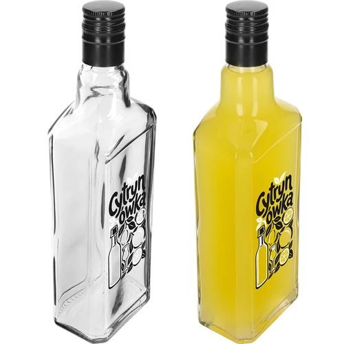 Tynktura-pullo 500 ml, ”Cytrynówka”-painatuksella ja kierrekorkilla - 4