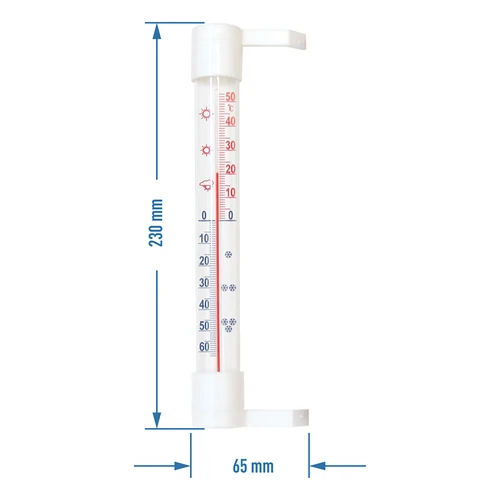 Ulkotermometri (-50°C - +50°C) 23cm mix - 2