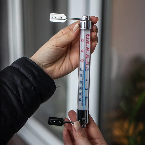 Ulkotermometri metallikehyksellä (-50°C - +50°C) 20cm - 3