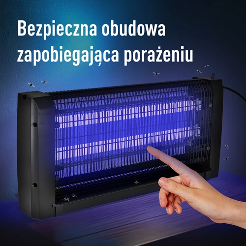 UVA-hyönteisten tappolamppu 20 W, musta - 7