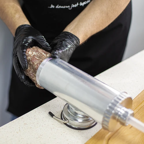 Vaakamallinen makkaratäytin 1,5 kg, silikonimännällä - 12