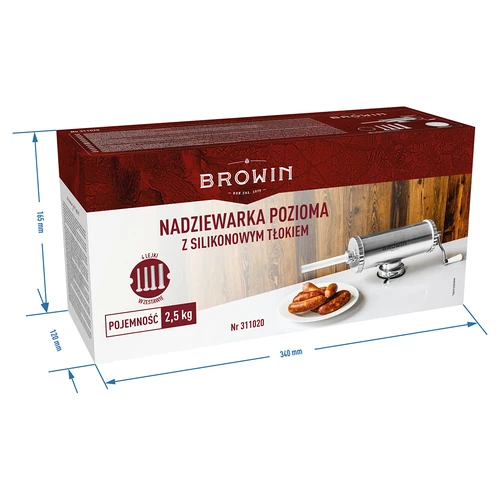 Vaakamallinen makkaratäytin 2,5 kg silikonimännällä - 11