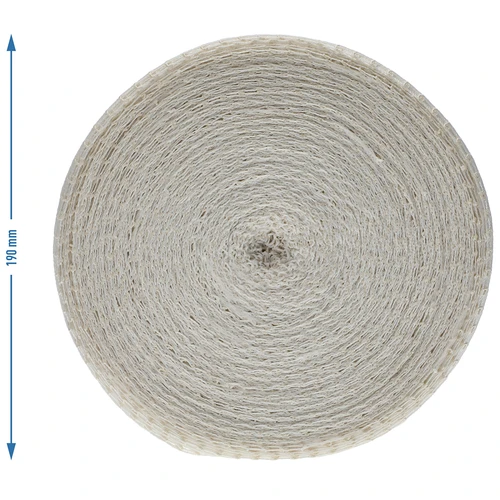 Valkoinen lihaverkko, mitat 12,5 cm x 50 m, lämmönkestävyys jopa 220°C - 4