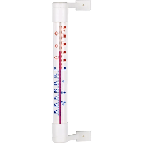 Valkoinen ulkotermometri (-50°C - +50°C) 18cm  - 1 