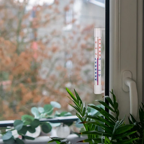 Valkoinen ulkotermometri (-50°C - +50°C) 18cm - 7