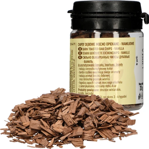 Vaniljaiset tammilastut, voimakkaasti paahdetut, 20g - 3