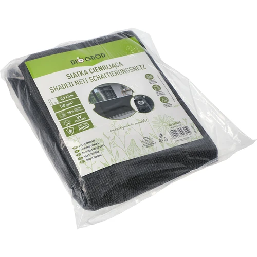 Varjostusverkko (80%, 140 g/m2) 0,9x5 m, grafiitti - 2