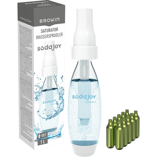 Veden ja juomien saturator + 10 patruunaa  - 1 
