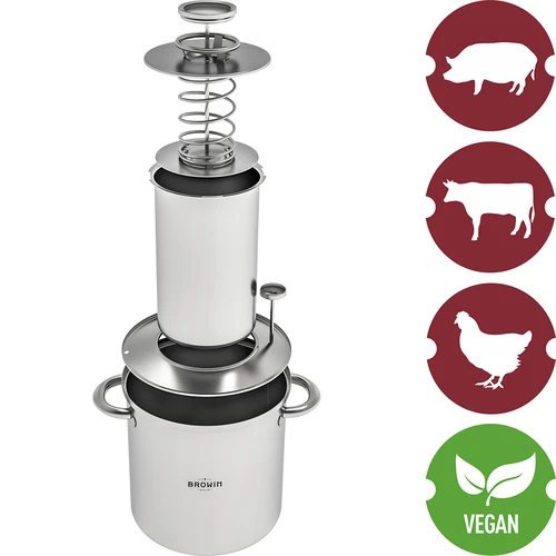Vesivaippasetti - kinkkupuristin 1,5 kg + kattila - 8