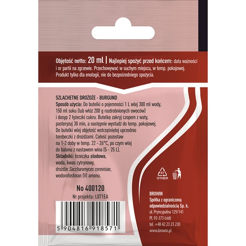 Viinihiiva Burgundi, 20 ml - 2