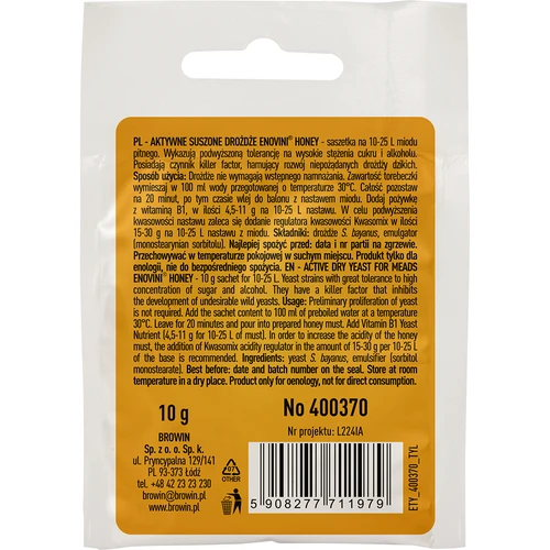 Viinihiiva Enovini® HONEY, 10 g - 2