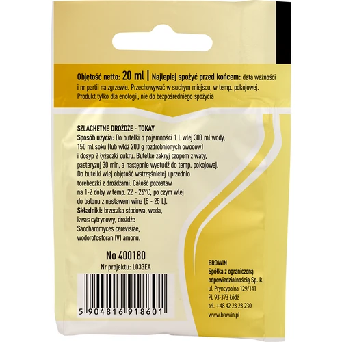 Viinihiiva Tokay, 20 ml - 2