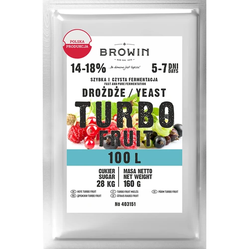 Viinihiiva Turbo Fruit 5-7 päivää 100 L  - 1 